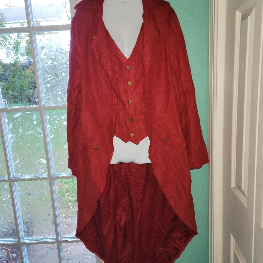 Red dress vest